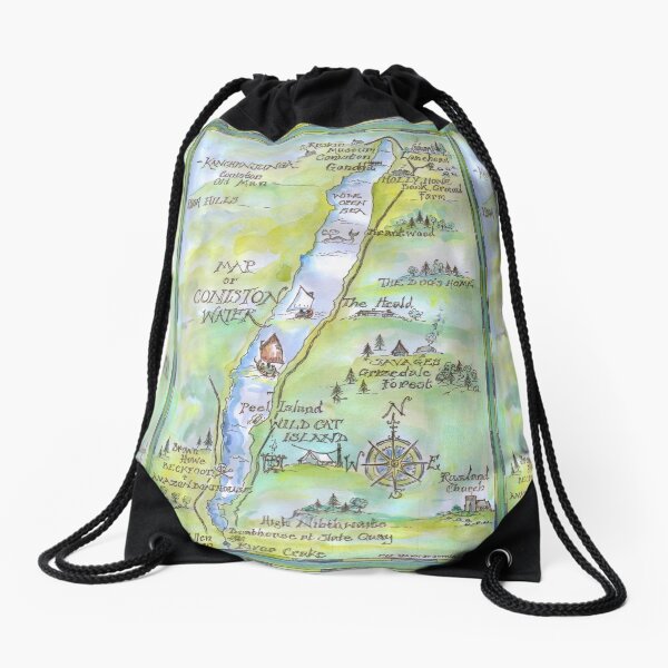 Item preview, Swallows and Amazons map of Coniston Water -  designed and sold by SophieNeville.