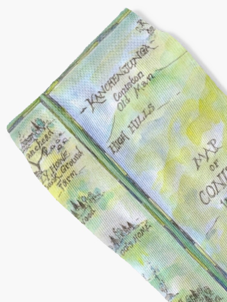 Alternate view of Swallows and Amazons map of Coniston Water - Socks