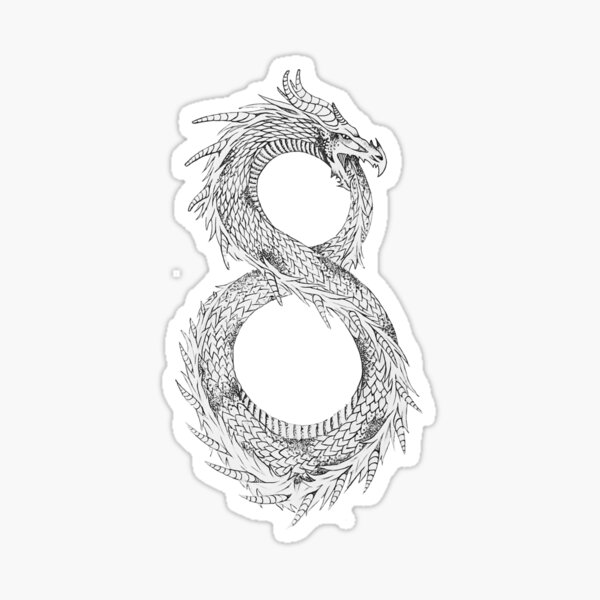 Item preview, Dragon Infinity Ouroboros designed and sold by ModeratelyOkay.
