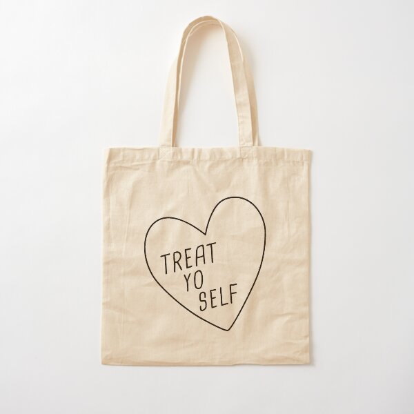 Funny Tote BagsTreat Yo SelfCanvas Shoulder Shopper Bag