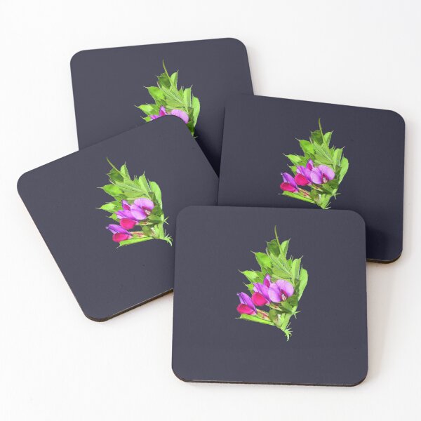 Item preview, Pea Flower On Black Navy Blue designed and sold by Jason Gilbert.