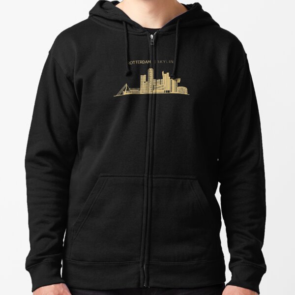 Rotterdam Skyline Cityscape Travel Zipped Hoodie