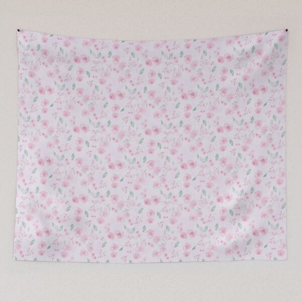 Item preview, watercolour Rose Blooms and Berries designed and sold by RosalieReeves.