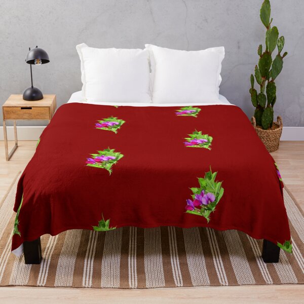 Item preview, Pea Flower On Dark Red designed and sold by Jason Gilbert.