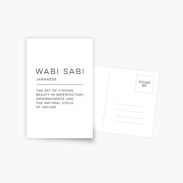 Wabi Sabi Definición Postal