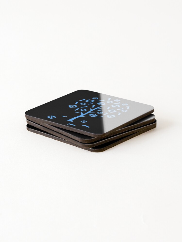 Thumbnail 4 of 5, Coasters (Set of 4), Binary Tree Computer Science Coding designed and sold by JackCurtis1991.
