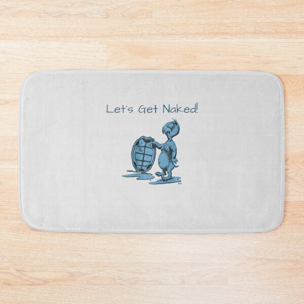 Item preview, Cute Let's Get Naked Blue Turtle designed and sold by Aldvin Gomes.