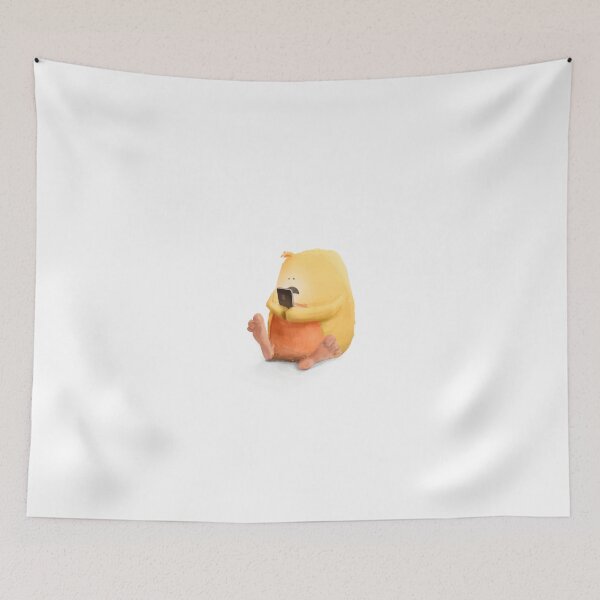 Item preview, Cute little monster, playing on his phone designed and sold by jonathankemp.
