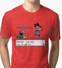 Crossover Pokemon - Dragonball Tri-blend T-Shirt
