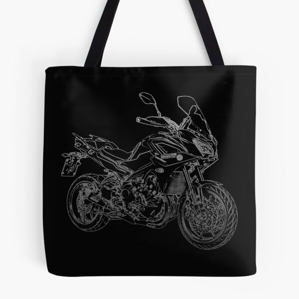 Item preview, Yamaha Tracer 900 pencil silhouette motorcycle travel enduro dual sport designed and sold by logotechdesign.