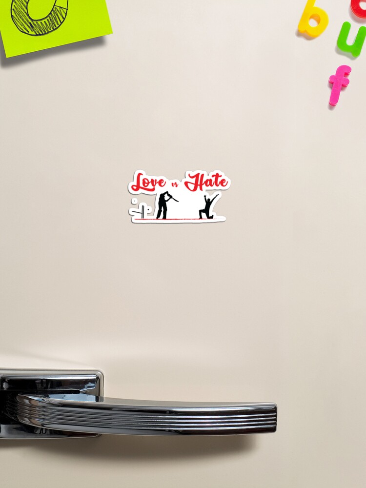 Love vs Hate Magnet for Sale by VectorPB