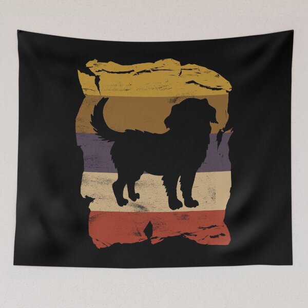 Item preview, Bernese Mountain Dog Distressed Vintage Retro Silhouette designed and sold by DoggyStyles.