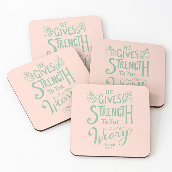 Item preview, He Gives Strength To The Weary, Isaiah 40 v29 designed and sold by abi bryan design.