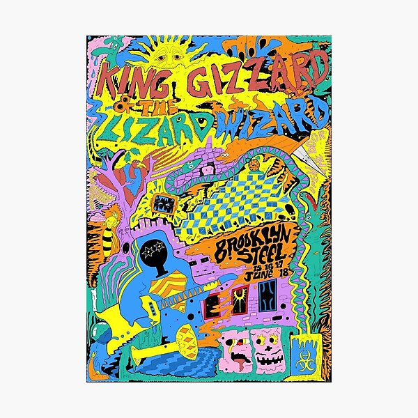 King Gizzard and the Lizard Wizard Brooklyn Steel Art Photographic Print