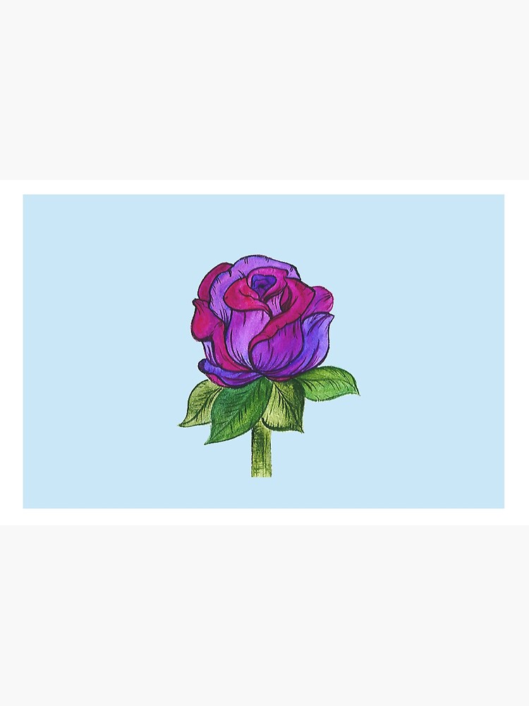 Purple and Pink Rose by artbylenashop