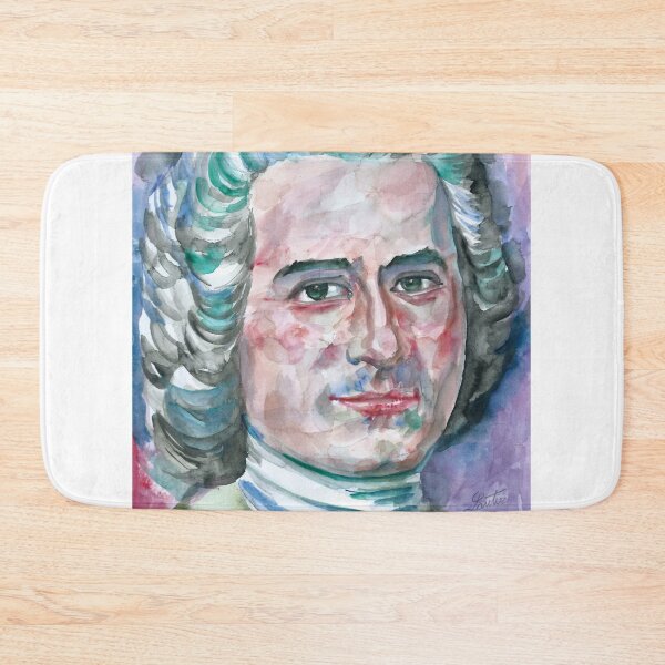 Item preview, JEAN-JACQUES ROUSSEAU watercolor portrait designed and sold by lautir.
