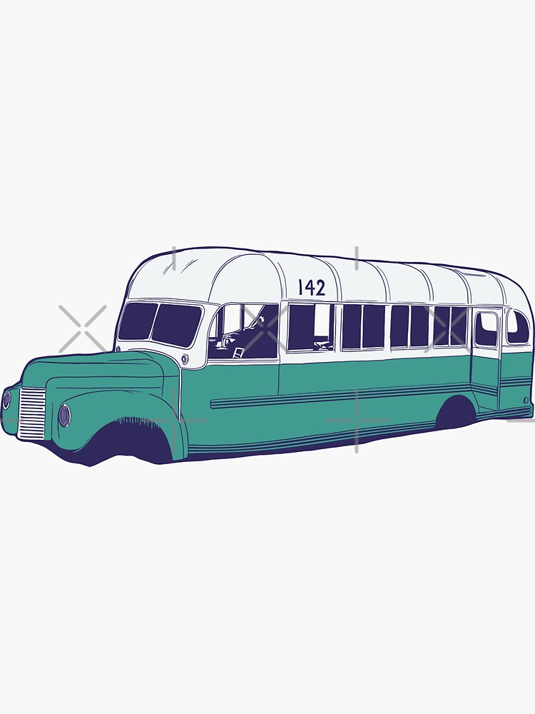  Bus  142 Sticker  Sticker  by CarlsArt Redbubble