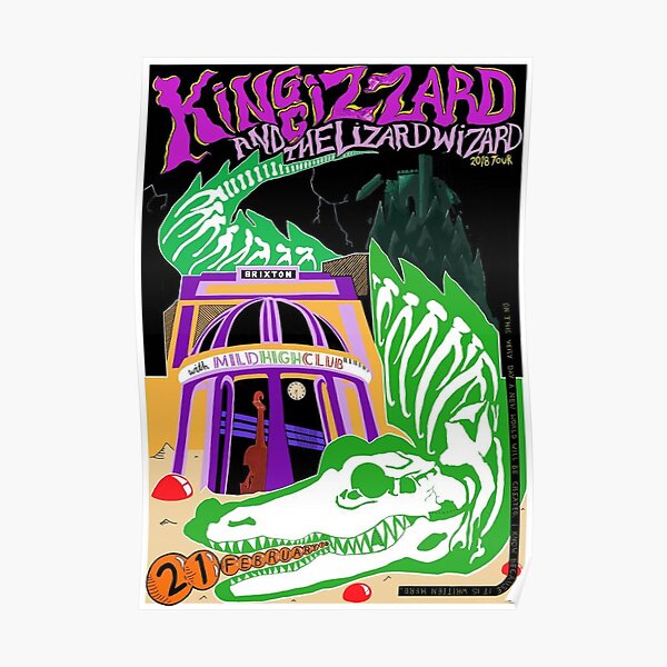 King Gizzard and the Lizard Wizard Brooklyn Steel Poster
