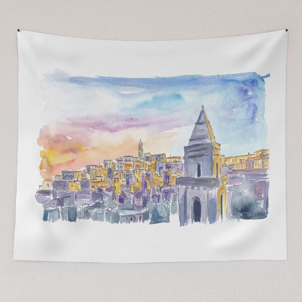 Item preview, Matera Basilicata Italy Sassi Sunset designed and sold by artshop77.