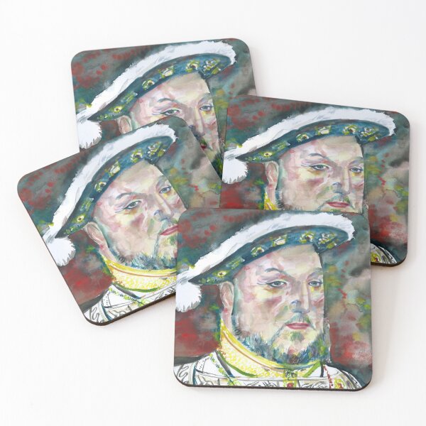Item preview, HENRY VIII of ENGLAND watercolor portrait designed and sold by lautir.