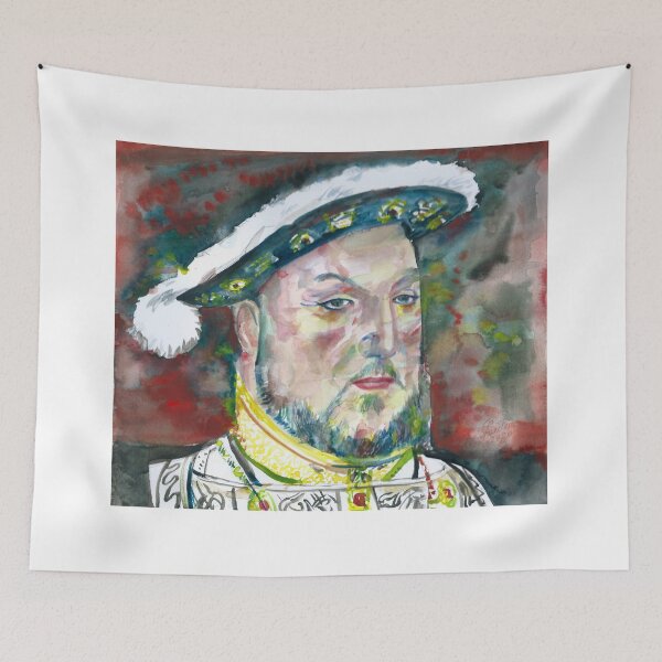 Item preview, HENRY VIII of ENGLAND watercolor portrait designed and sold by lautir.