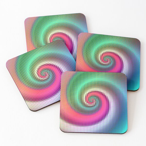 Item preview, Fibonacci | Abstract random colors #19 designed and sold by blackhalt.