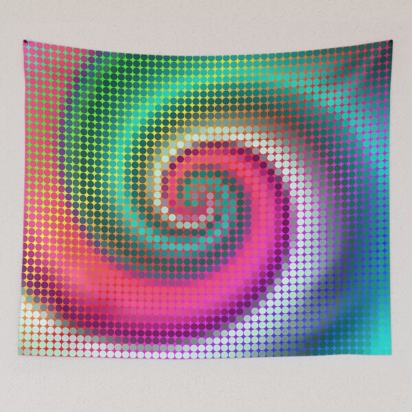 Item preview, Fibonacci | Abstract random colors #19 designed and sold by blackhalt.