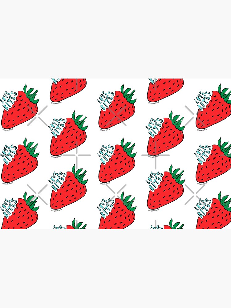 White 'Love Bites' Cute Strawberry - Valentines Day Gift by Kay Ali by Kayali