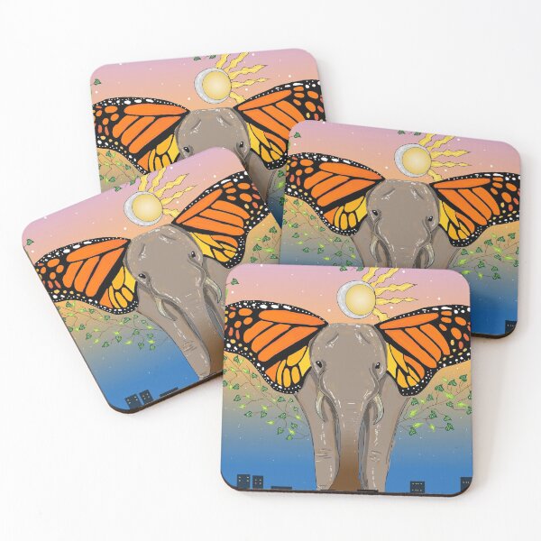 Item preview, Elephant and Butterfly designed and sold by ccmde.