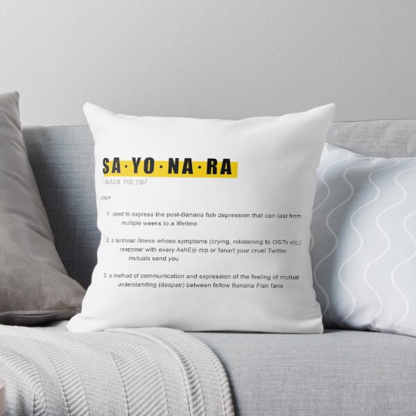 Banana Fish Pillows Cushions Redbubble