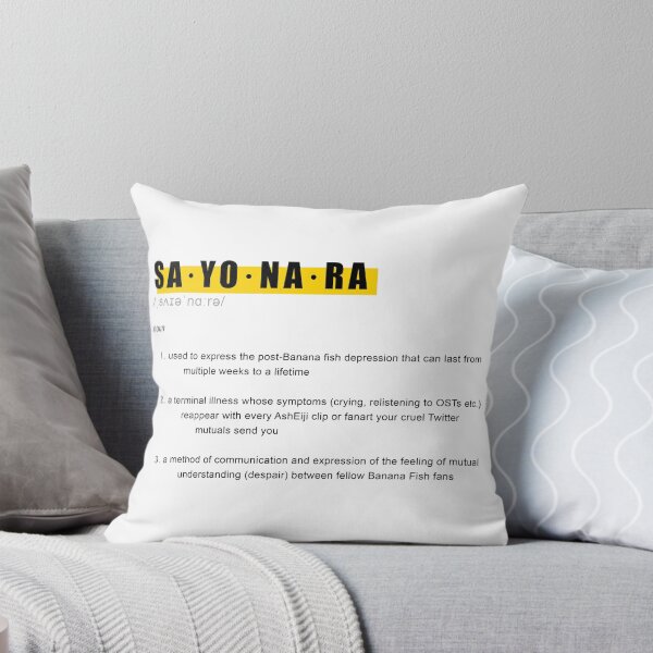 Item preview, Banana Fish SAYONARA Definition Design designed and sold by saraevansdesign.