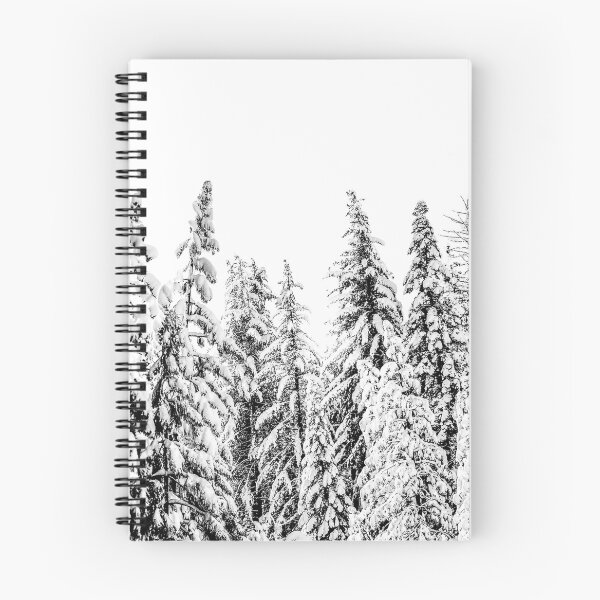 Item preview, Snowy Trees, Winter Wonderland, Black and White Art designed and sold by moderntrend.
