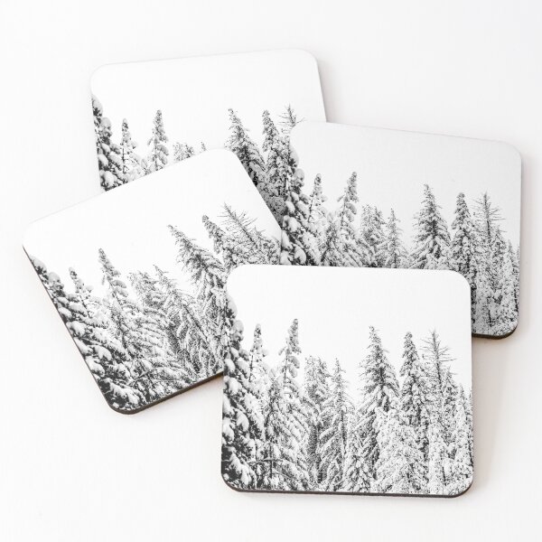 Item preview, Snowy Trees, Winter Wonderland, Black and White Art designed and sold by moderntrend.