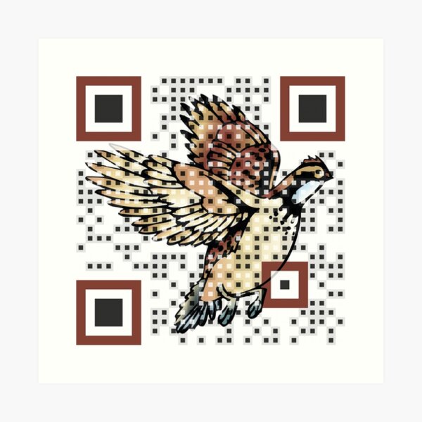 Logo QR Code Art Print