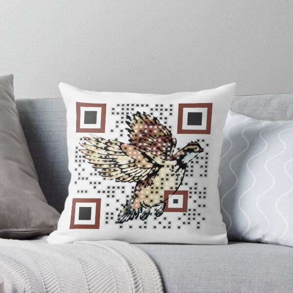 Logo QR Code Throw Pillow