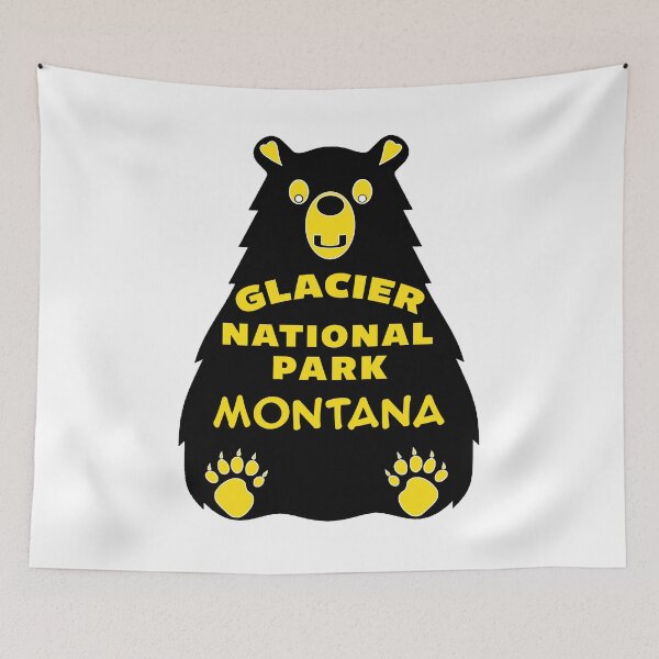Item preview, Glacier National Park Bear Montana designed and sold by DESTINATIONS DECAL.