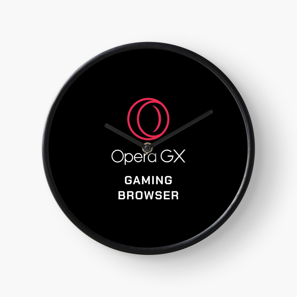Opera Gx Clock By Operagx Redbubble