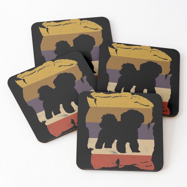 Item preview, Bolognese Distressed Vintage Retro Silhouette designed and sold by DoggyStyles.