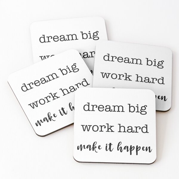 Item preview, Dream Big Work Hard Make It Happen designed and sold by ellenhoman.