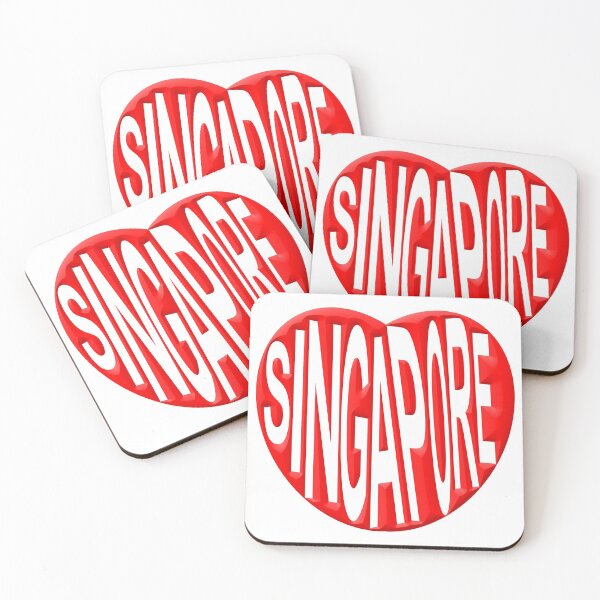 Item preview, Singapore Red Heart Typography designed and sold by Almdrs.