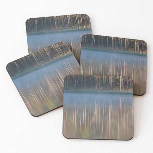 Item preview, Forest reflecting to small lake at morning designed and sold by Juhku.