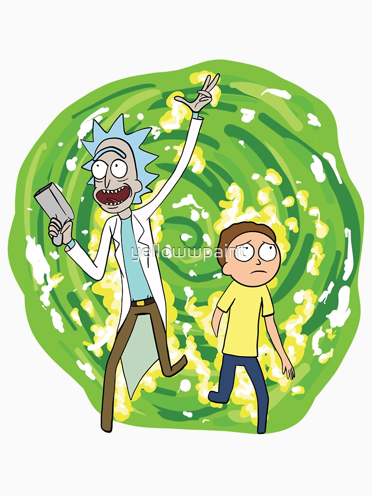 rick and morty by yellowwpaint