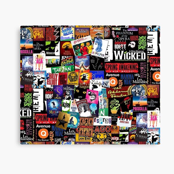 music collage newest Canvas Print