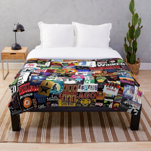 music collage newest Throw Blanket
