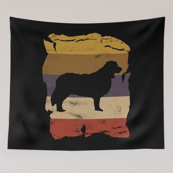 Item preview, Border Collie Distressed Vintage Retro Silhouette designed and sold by DoggyStyles.