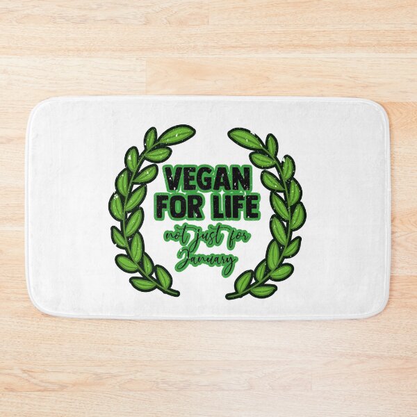 Item preview, Vegan For Life Not Just January designed and sold by RainbowPandas.