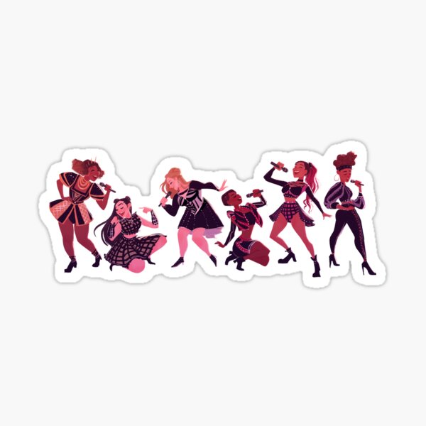 Six the Musical Lineup Sticker
