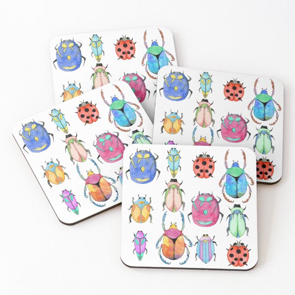 Item preview, Insect pattern white designed and sold by alisonsadler.
