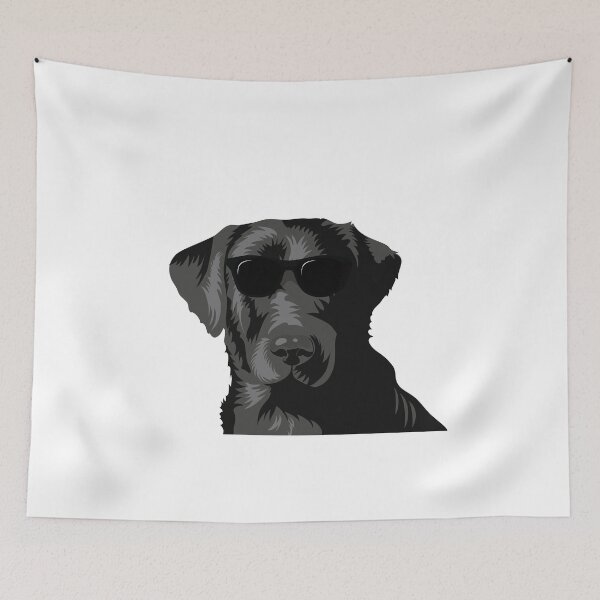 Artikelvorschau, Schwarzer Labrador mit Sonnenbrille entworfen und verkauft von Gerald Waters.