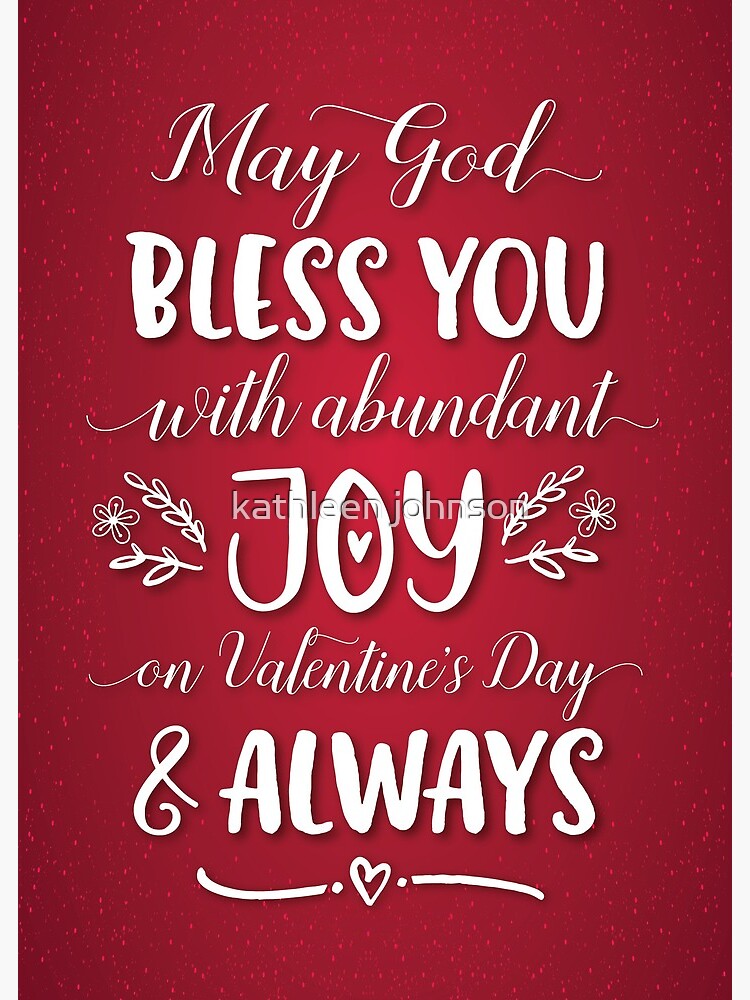 Valentine'S Religious May God Bless You With Joy